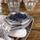 Perfect Replica Audemars Piguet Royal Oak Stainless Steel Diamond Blue Watch (4)_th.jpg